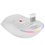 Mars Gaming Ratón Óptico MMT3 RGB Blanco, 14400 DPI, Base de Carga Recargable, Hasta 100h de Uso